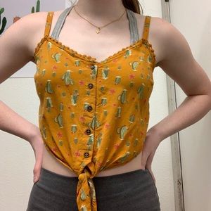 Succulent crop top